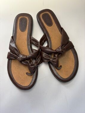 boc Women's Dark Brown Knotted Slide Sandals